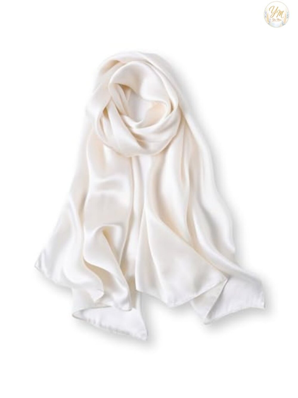 100% Mulberry Silk Long Wrap Scarf Oblong 68x21 Inch Women's